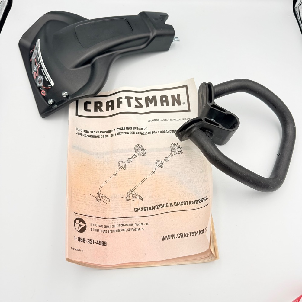 Craftsman Trimmer Parts D-Handle Debris Shield Manual CMXGTAMD25CC CMXGTAMD25SC